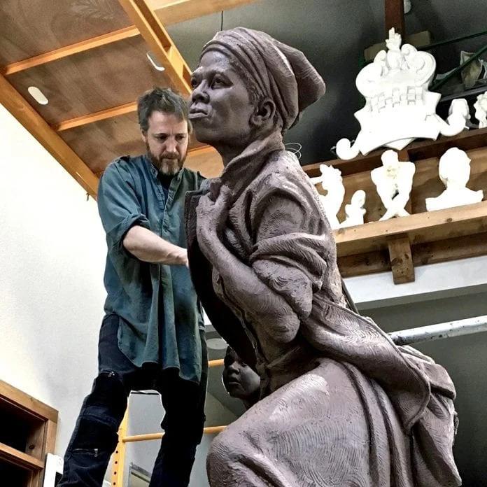 An independent perspective on Harriet Tubman Sculpture Philadelphia Pennsylvania being white not black African American